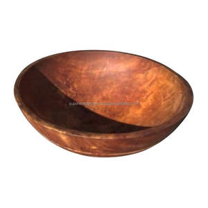 Elegante tazón de madera hecho a mano para mesa de comedor, para servir ensaladas y frutas, artesanía sostenible. - Product Image 4