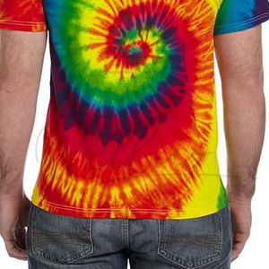 Camisetas de Diseño Personalizadas al por Mayor con Estampado Tie Dye para Hombre, Camisetas de Algodón Lisas para Hombre - Product Image 4