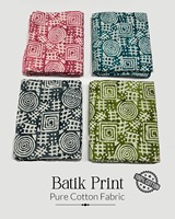 Kain Katun Mentah Dengan Cetakan Unik Harga Murah Langsung Dari Pemasok India Untuk Bahan Setelan Katun Gaun Mini Katun