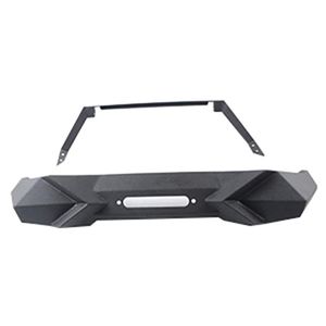 Placa de soporte para cabrestante del parachoques delantero estilo X, resistente, negra texturizada, compatible con Wrangler JK (2007-2018) y JL (2018+), placas protectoras para - Product Image 4