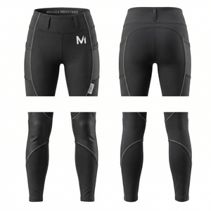 Leggings de Yoga de Compresión para Mujer al por Mayor, Control de Abdomen, Transpirables, Acanalados, Elásticos en Cuatro Direcciones, Sin Costuras, Alta Calidad - Product Image 6