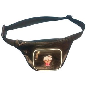 Multi-Functional Corduroy Waterproof Zipper Closure Barrel-shaped Waist Bag Men Women Sports Crossbody <b>Letter</b> Fashion Gift - Product Image 1
