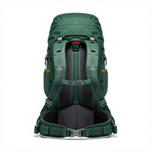 Sac à dos de randonnée vert, sac à dos de jour pour l'extérieur, sac de voyage durable avec plusieurs compartiments de rangement, vente en gros - Product Image 2