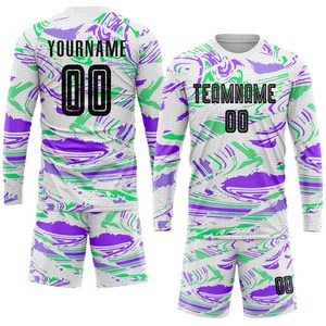 Men Bright Contrast Goalkeeper Jersey High Visibility Long Sleeve Goalie Shirt For 2026 USA And Europe Marker - Product Image 2