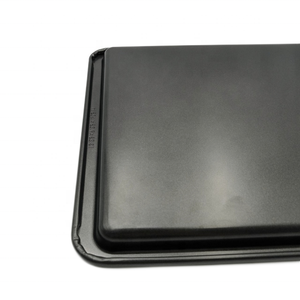 Article chaud 9x13 pouces plaque à biscuits plaque de cuisson en acier au carbone quart de feuille revêtement antiadhésif sans PFAS bonne libération plateau de cuisson - Product Image 6