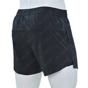 Shorts de course d'été personnalisés avec logo, cordon de serrage, entrejambe de 5 pouces, séchage rapide, vêtements de sport haut de gamme en polyester, shorts de sport 2 en 1 pour hommes - Product Image 3