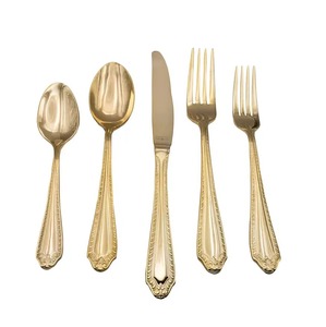Kitchen Home and Wedding Dinnerware Metal Cutlery Flatware Set <b>Spoon</b> Fork Knife Handcrafted <b>Table</b> Decor - Product Image 1