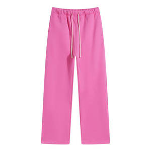 Pantalones deportivos OEM de cintura media, corte recto y ajustado, con bajo abierto, para minoristas de ropa urbana estadounidense, producción personalizada - Product Image 4