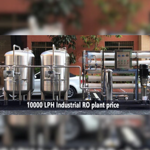 Planta de Tratamiento de Agua por Ósmosis Inversa de Acero Inoxidable de Alta Capacidad de 10000 LPH para la Industria del Agua Embotellada - Product Image 1