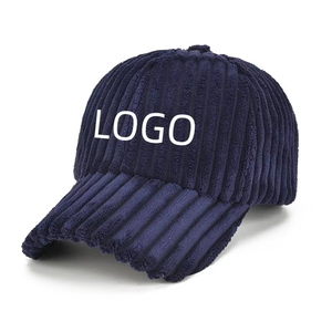 Customised Warm Corduroy Baseball Cap Custom Logo Winter Adjustable Thick Common 6-Panel Unisex Blank <b>Hat</b> Outdoor Use Metal - Product Image 4