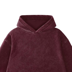 OEM Services Good Material Made <b>Ladies</b> Acid Wash Hoodies High Quality Winter Acid Washed <b>Hoodie</b> For Outdoor - Product Image 5