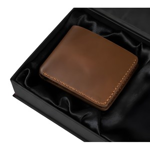 Premium Quality Real Leather Bifold <b>Wallet</b> Stitched Detail Classic Minimalist Style Men Financial <b>Cash</b> Credit Card Organizer - Product Image 5