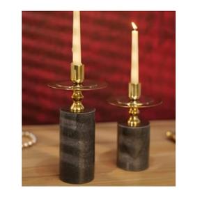 Centro de Mesa para Boda, Portavelas Votivo con Recubrimiento de Polvo Negro, Portavelas Decorativo para el Hogar, Portavelas para Velas de Té - Product Image 3