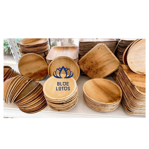 BEST SELLER Vaisselle jetable résistante au four |   Assiettes en Palmier Naturelles Durables pour Servir des Aliments de Façon Polyvalente - Product Image 1