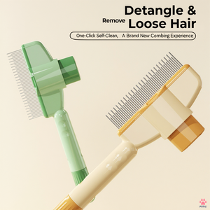 Brosse démêlante pour animaux de compagnie en ABS, écologique, étanche, pour l'élimination des poils longs de chat, outil de nettoyage pour salle de bain - Product Image 3