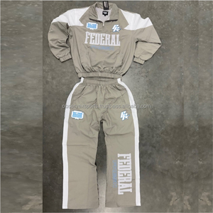 Windbreaker Custom Windbreaker Jacket Set Lightweight Zip up Contrast Color <b>Wind</b> <b>Breaker</b> Jacket Two Piece Biker Sports - Product Image 2