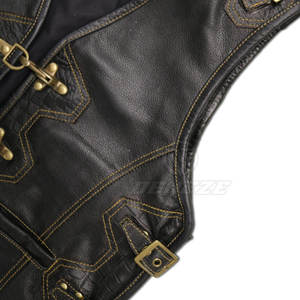 Gilet en cuir sur mesure, design personnalisé, best-seller, vente en gros, respirant, de bonne qualité - Product Image 6
