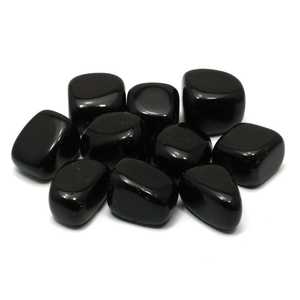Piedras Naturales Pulimentadas, Gemas Negras en Forma Libre, Cristales para Decoración del Hogar con Feng Shui, PRAVUTI CRYSTAL NA - Product Image 1