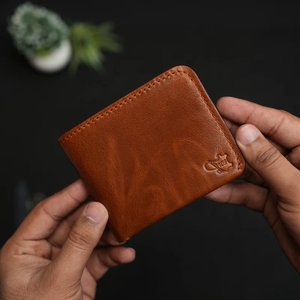 Cartera Bifold de Cuero Genuino Vintage, Hecha a Mano, Delgada, Duradera, Clásica, Minimalista, con Cierre Plegable, 5 Años de Garantía - Product Image 5