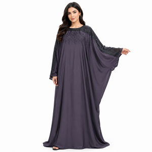 Princess Cut <b>Open</b> <b>Abaya</b> Royal Layered <b>Satin</b> <b>Abaya</b> Turkish <b>Satin</b> Layer <b>Abaya</b> Butterfly Front <b>Open</b> <b>Abaya</b> - Product Image 4