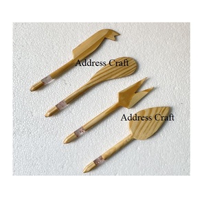 Eco Friendly Mango Wood <b>Cheese</b> <b>Set</b> of 4 Piece Fork Spreader Kitchenware <b>Cheese</b> <b>Knife</b> <b>Set</b> Marble Handle Durable Hand Wash Only - Product Image 6