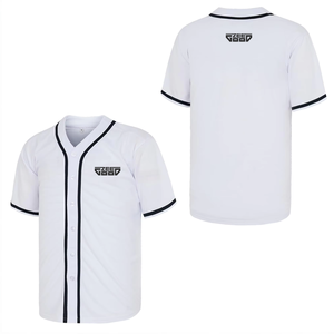 Camiseta de Béisbol al por Mayor para Hombre, Cuello en V, Transpirable, de Secado Rápido, de Poliéster, Tejida, para Softbol, con Logotipo Personalizado, Camiseta de Béisbol para Equipo - Product Image 1