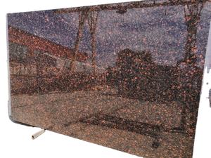 Grande dalle polie en granit brun tan avec un style design moderne - Product Image 6