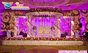 Asequible oro tallado boda Mandap boda india oro Mandap decoración exclusiva boda dorada Mandap Royal Mandap Set - Product Image 4