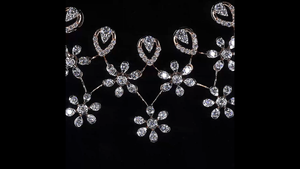 Ensemble collier et boucles d'oreilles floraux en diamant de laboratoire certifié IGI de luxe, plaqué rhodium, en argent, pour femme, cadeau de mariage ou de fête - Product Image 4