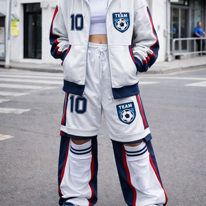 Diseña Tu Propio Chándal de Forro Polar Tejido para Hombre, Inspirado en el Fútbol, con Capucha, Estilo Urbano - Product Image 5