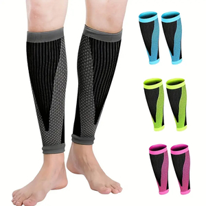 Durable Sleeves For Muscle Recovery & Stability, Running <b>Moisture</b>-Wicking Calf Compression Sleeves BY AMAZING INDUSTRIES - Product Image 1