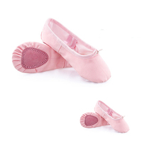 Zapatos de Ballet Suaves para Niñas y Mujeres, Unisex, al por Mayor, Baratos, de Fábrica, OEM, Muestra Gratis, Cuero Genuino, Color y Logotipo Personalizados, Hechos a Mano
