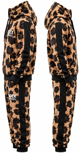 Index Apparel Floral Tracksuit Set <b>Full</b> <b>Zip</b> <b>Hoodie</b> Jogging Pants Breathable Casual Wear Autumn Outfit - Product Image 2