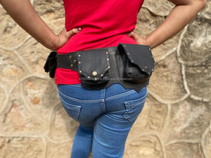 กระเป๋าคาดเอวทำจากหนังแท้สำหรับทุกเพศ,กระเป๋าเงินแท้แท้คาดเอวเข็มขัดสะโพก - Product Image 3