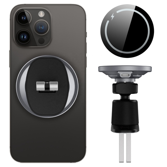New 15W Magnetic Wireless Car Charger Adjustable 360 Degree Stable Phone Holder Compatible With iPhone 12 13 14 15 Pro Max