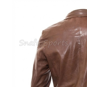 เสื้อโค้ทหนังผู้ชาย หรูหรา มีสไตล์ สำหรับฤดูหนาว หนา อุ่น ทนทาน แฟชั่นทันสมัย สตรีทแวร์ลำลอง เสื้อโค้ทหนัง - Product Image 6