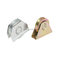Roues à rainures universelles en U, V, Y, à roulement simple/double, en acier, pour portes coulissantes et portails extérieurs, design moderne pour hôtels