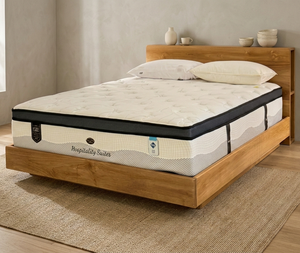 Vienna Solid Teak Wood Platform <b>Bed</b> <b>Frame</b> Natural Finish Modern Minimalist Design Eco-Friendly Durable <b>Queen</b>/King <b>Size</b> - Product Image 6