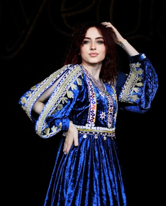 Latest Arrival Girls' <b>Long</b> <b>Sleeve</b> Handmade Embroidered Chiffon Ethnic Vintage Afgani Kuchi <b>Dress</b> High Quality Customized Colors - Product Image 5