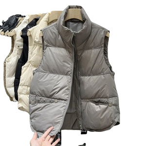 Invierno otoño cuello alto abajo Chaleco de algodón moda Chaleco de algodón chaqueta, chaleco de moda mujer - Product Image 1