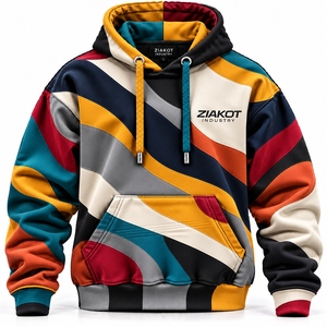 Custom Fleece <b>Hoodie</b> Wholesale Heavyweight Pullover Sweatshirt Custom Logo Hoodies ZIAKOT INDUSTRY Pakistan Manufacturer - Product Image 3