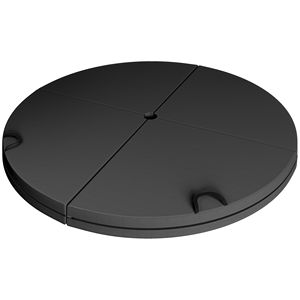 Tappetino Pieghevole Nero con Maniglie per il Trasporto, Imbottitura in Schiuma EPE per Allenamento di Danza ed Esercizio Fisico - Product Image 1