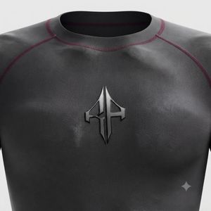 Nueva Camiseta de Rashguard Cómoda para MMA, Transpirable, de Secado Rápido, con Diseño de Cuello Redondo y Estampado por Sublimación, en Spandex/Poliéster, para Hombre, de RIVIAN ATLANTIC - Product Image 6