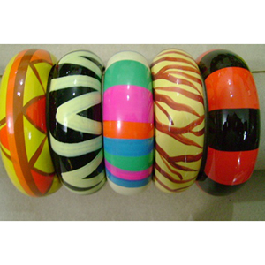 Bracelets chrétiens faits main en acrylique et argent Tai, forme boule, écologiques, de qualité supérieure, pour femmes, avec sertissage décoratif, cadeau, export - Product Image 2