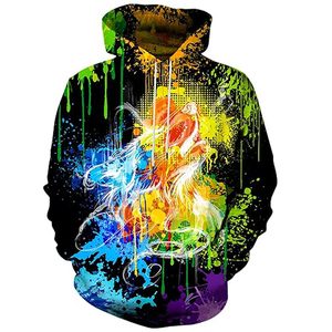 Sweat-shirts décontractés personnalisés par sublimation pour hommes, 100 % polyester polaire respirant à séchage rapide, impression intégrale graphique, vente en gros - Product Image 1