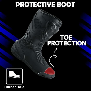 Zapatos de moto para mujer, botas de moto rosas para niñas, zapatos de cuero impermeables para mujer, calzado protector para pies de mujer - Product Image 2