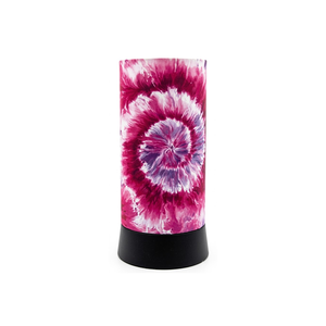 Lámpara de Mesa LED con Diseño Tie Dye Fucsia, Lámpara de Noche Decorativa Hecha a Mano, Lámpara de Acento Moderna para Dormitorio, Sala de Estar u Oficina - Product Image 1