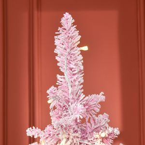 Albero di Natale Artificiale a Forma di Pino, 180 cm, Preilluminato con Effetto Neve, Luci LED Bianco Caldo Realistiche, Funzione di Apertura Automatica - Product Image 2