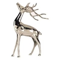 Statue de renne de Noël élégante en métal pour la décoration intérieure, la table, le jardin, les fêtes de fin d'année, les festivals d'hiver, la décoration saisonnière