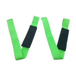 Sangles de musculation en coton robustes avec support de poignet en néoprène pour la gym, logo personnalisé, sangles de musculation professionnelles - Product Image 2
